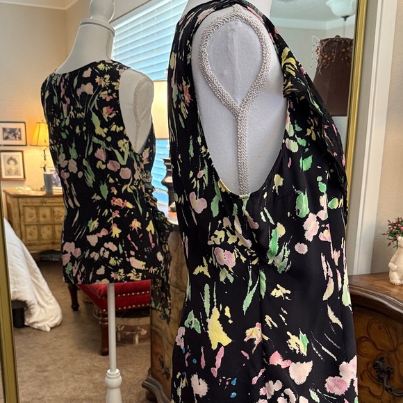 Plenty By Tracy Reese Womens Sleeveless 100% Silk Fairygrunge Blouse Size 12 - Picture 6 of 14